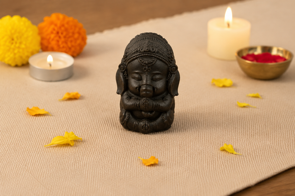 Pyrite Baby Ganesh Murti