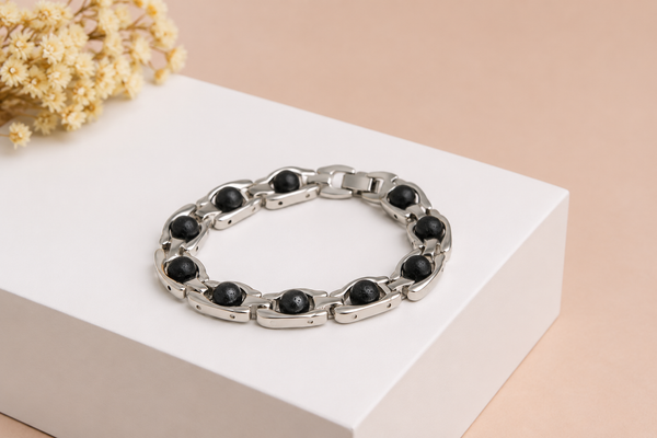 Silver Plated Essential Karungali Bracelet